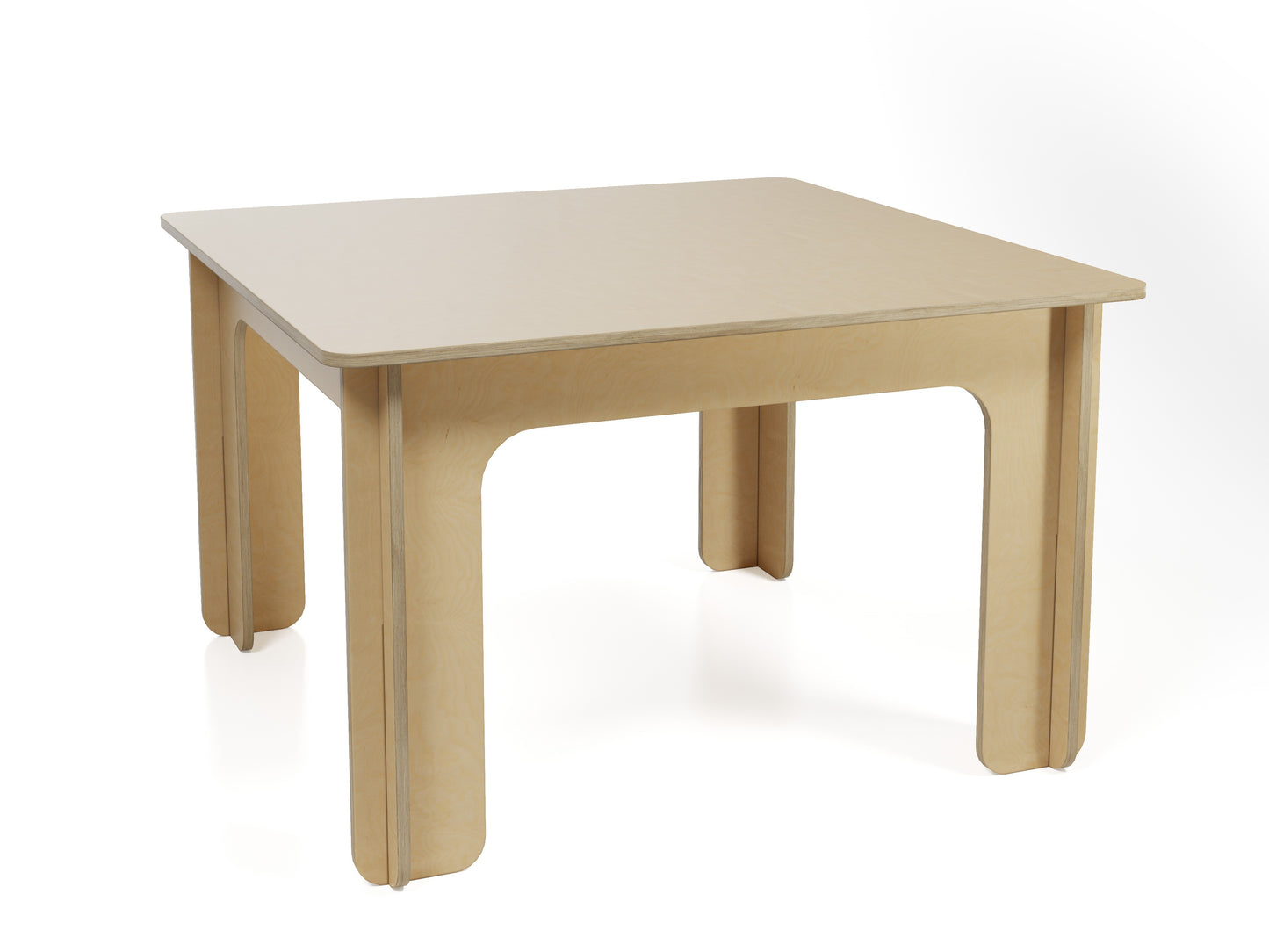 Houten speeltafel met bankje